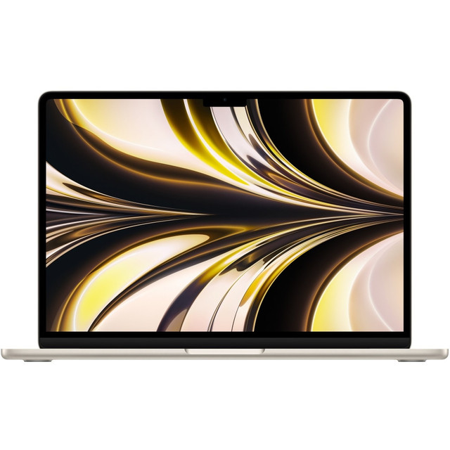 APPLE, INC. MLY23LL/A Apple MacBook Air Laptop, 13.6in Screen, Apple M2, 8GB Memory, 512GB Solid State Drive, Starlight, macOS Monterey, WiFi 6