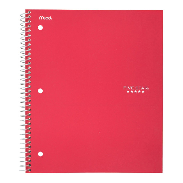 ACCO BRANDS USA, LLC 72053ODPBTS Five Star Wirebound Notebook Plus Study App, 1 Subject, College Ruled, 8 1/2in x 11in, 100 Sheets, Fire Red ACCO BRANDS USA, LLC 72053ODPBTS Five Star Wirebound Notebook Plus Study App, 1 Subject, College Ruled, 8 1/2in x 11in, 100 Sheets, Fire Red
