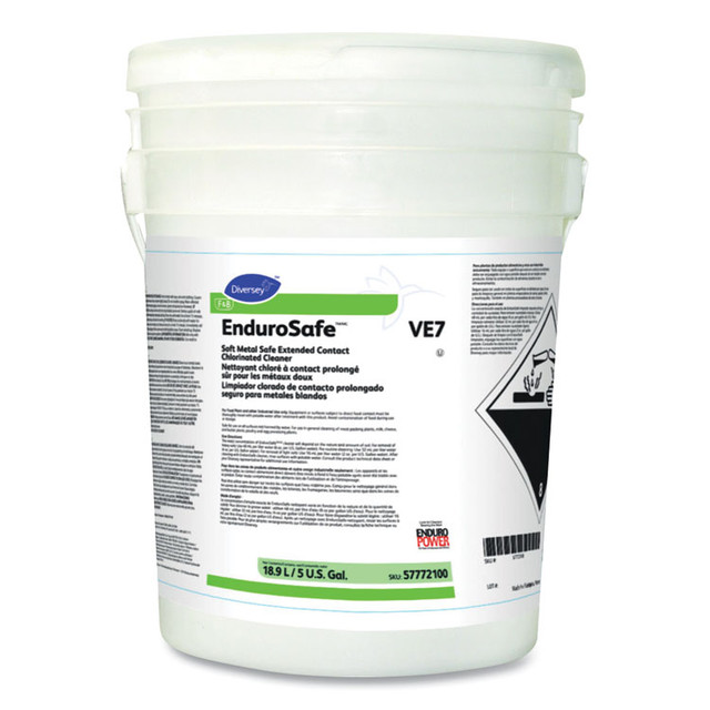 DIVERSEY 57772100 EnduroSafe Extended Contact Chlorinated Cleaner, 5 gal Pail