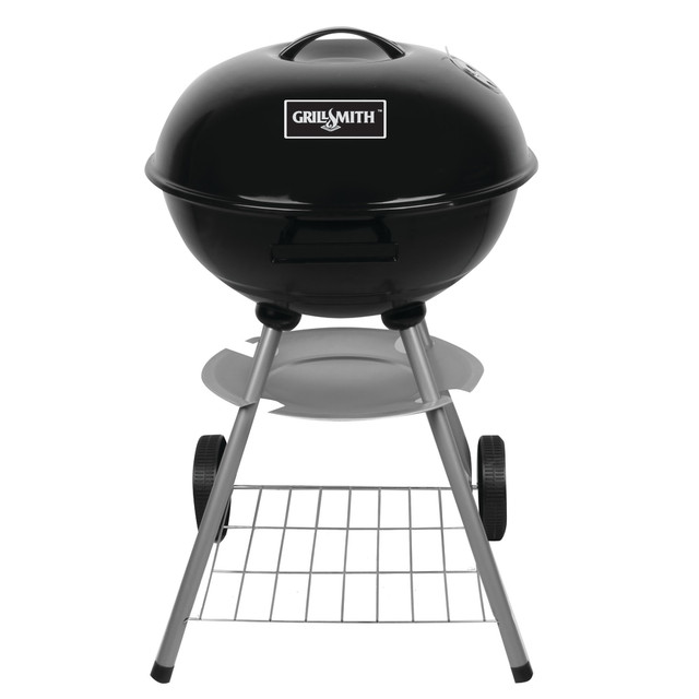 GRILLSMITH OG2026001-GS  OG2026001-GS Round Kettle Grill, 29-1/2inH x 20inW x 18-1/4inD, Black