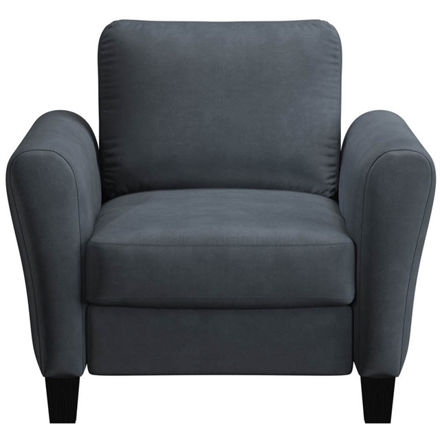 LIFESTYLE SOLUTIONS INC. CCWENKS1M26DGRA Lifestyle Solutions Winslow Chair with Rolled Arms, Dark Gray LIFESTYLE SOLUTIONS INC. CCWENKS1M26DGRA Lifestyle Solutions Winslow Chair with Rolled Arms, Dark Gray
