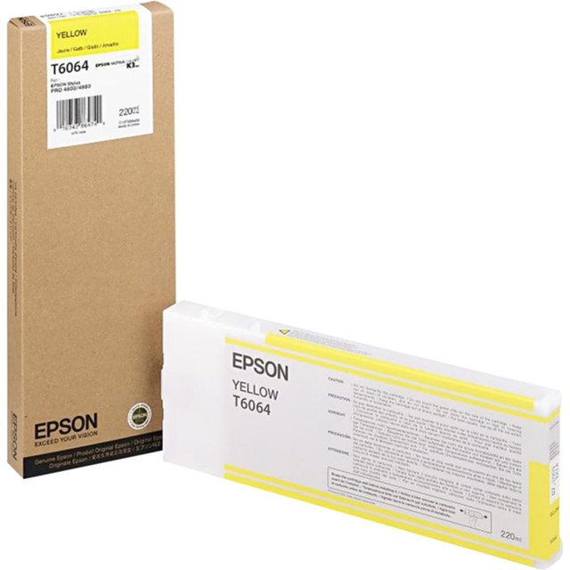 EPSON AMERICA INC. T606400 Epson Original Ink Cartridge - Inkjet - Yellow - 1 Each EPSON AMERICA INC. T606400 Epson Original Ink Cartridge - Inkjet - Yellow - 1 Each