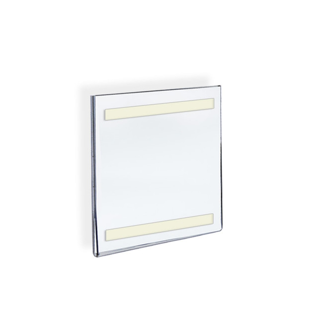 AZAR DISPLAYS 122027 Acrylic Sign Holders With Adhesive Tape, 7in x 5in, Clear, Pack Of 10 AZAR DISPLAYS 122027 Acrylic Sign Holders With Adhesive Tape, 7in x 5in, Clear, Pack Of 10