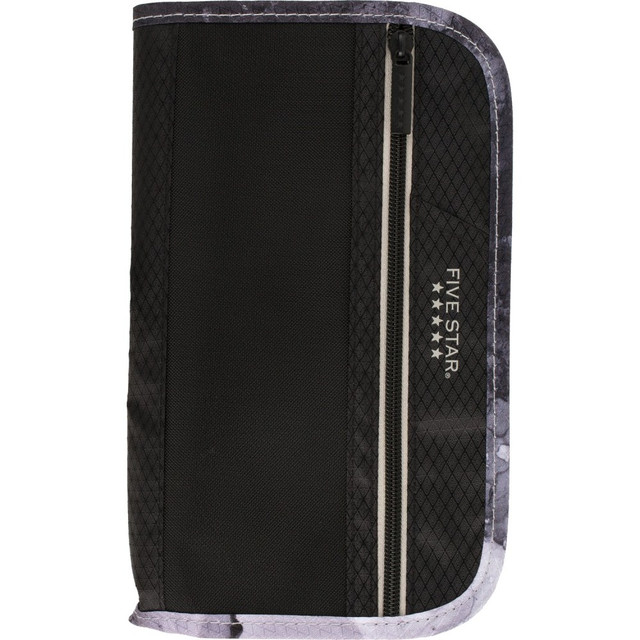 Full-size zippered pocket expands to store your supplies  3-hole punched to fit standard 3-ring binders.