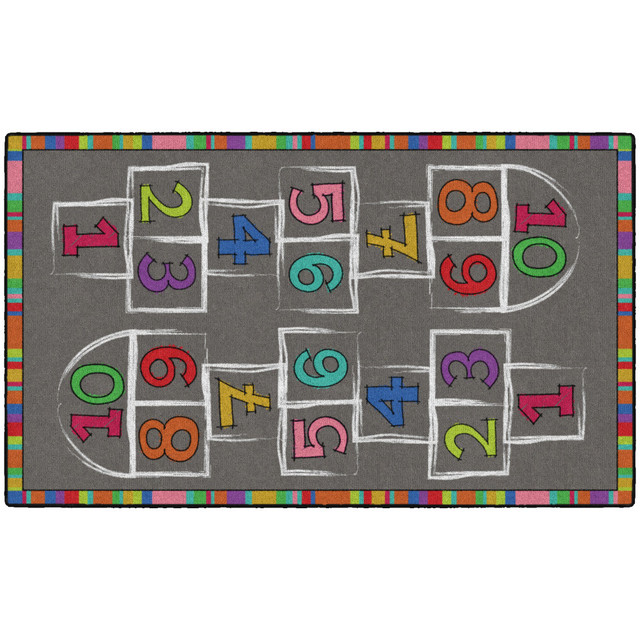 FLAGSHIP CARPETS CE486-16W  Hopscotch Area Rug, 3ftH x 5ftW