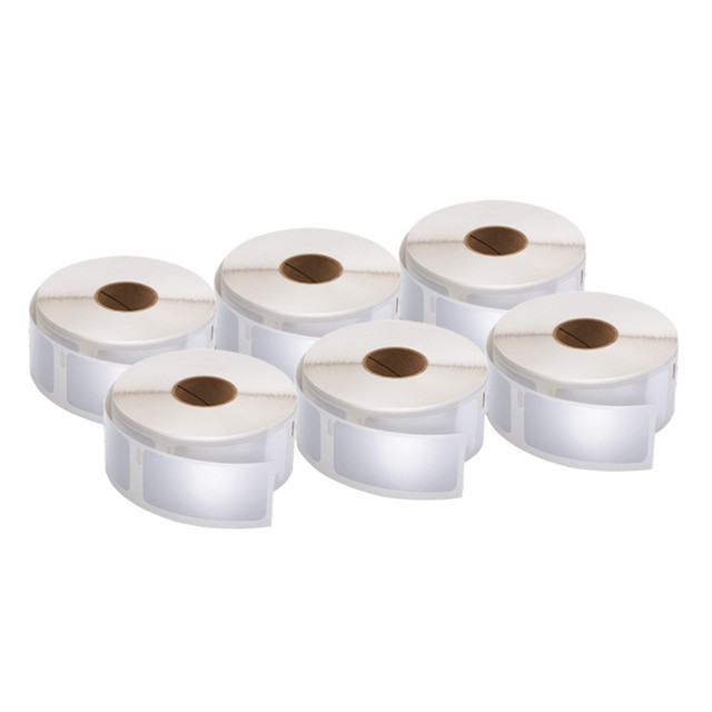 NEWELL BRANDS INC. 2050764 DYMO Multipurpose Labels For LabelWriter Label Printers, 1in x 2 1/8in, White, 500 Labels Per Roll, Pack Of 6 Rolls
