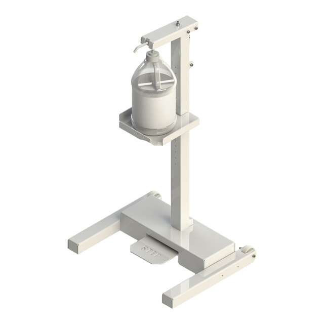 BUILT SYSTEM LLC Built 122877-0405  Sanitizer Floor Stand, 37in x 20in x 16-1/2in, White