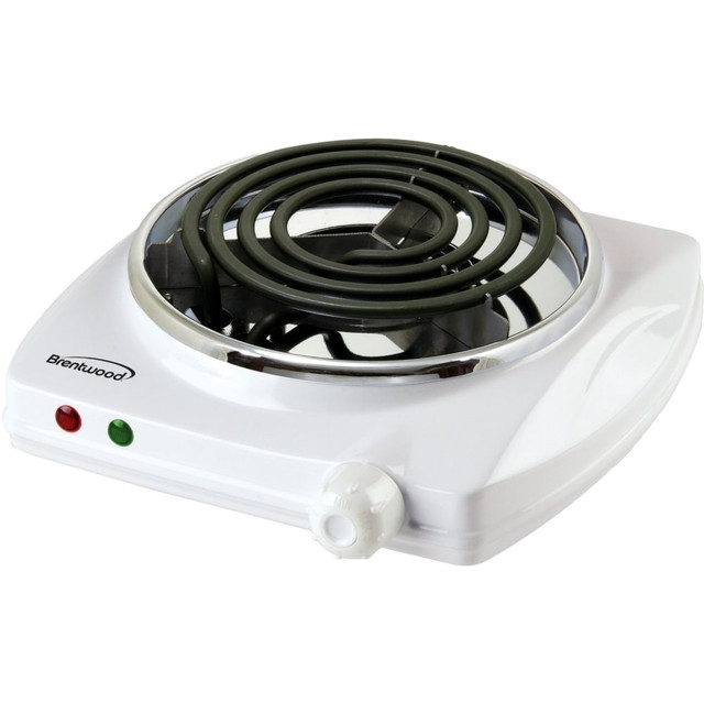 BRENTWOOD APPLIANCES, INC. 99583278M Brentwood Electric 99583278M 1000W Single Burner, White BRENTWOOD APPLIANCES, INC. 99583278M Brentwood Electric 99583278M 1000W Single Burner, White
