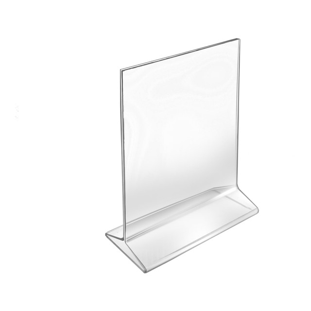 AZAR DISPLAYS 142710  Top-Load Acrylic Sign Holders, 7in x 5in, Clear, Pack Of 10