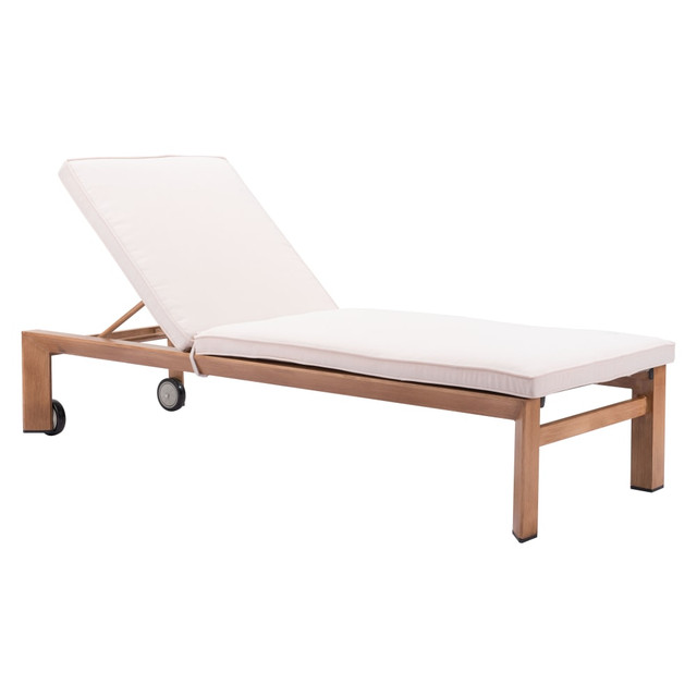 ZUO MODERN 703980  Cozumel Lounge Chair, Beige/Natural