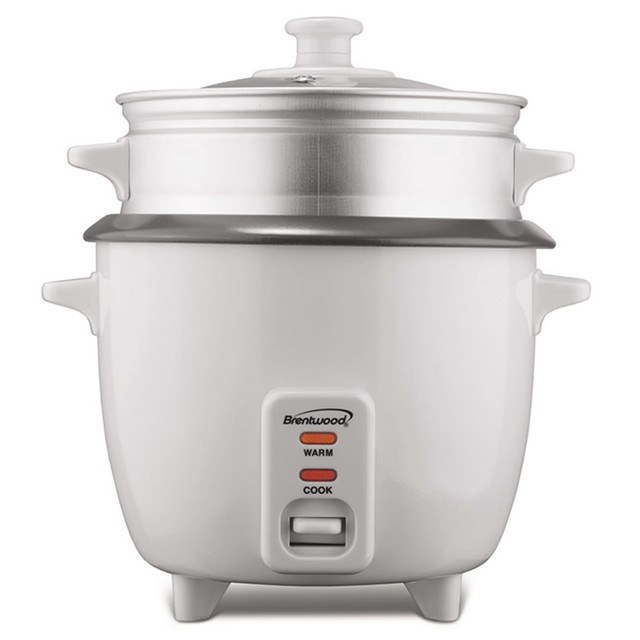 MEGAGOODS, INC. Brentwood 99583295M  8-Cup Rice Cooker, 8-1/2in x 8-1/2in, White