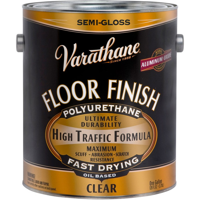 THE FLECTO COMPANY INC. 130131 Varathane Floor Finish Polyurethane, 1 Gallon, Clear Semi-Gloss, Pack Of 2 Cans THE FLECTO COMPANY INC. 130131 Varathane Floor Finish Polyurethane, 1 Gallon, Clear Semi-Gloss, Pack Of 2 Cans
