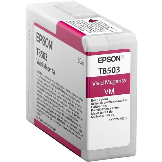 EPSON AMERICA INC. Epson T850300  UltraChrome HD T850 Original Inkjet Ink Cartridge - Vivid Magenta Pack - Inkjet