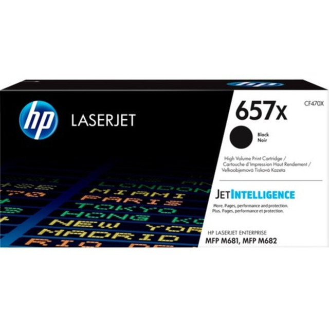 HP INC. CF470XC HP 657XC Black Contract High Yield Toner Cartridge, CF470XC