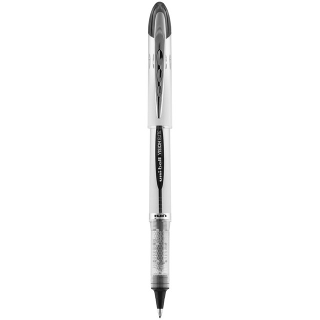 MITSUBISHI PENCIL CO.UK LTD 61231 uni-ball Vision Elite Rollerball Pen, Bold Point, 0.8 mm, White Barrel, Black Ink MITSUBISHI PENCIL CO.UK LTD 61231 uni-ball Vision Elite Rollerball Pen, Bold Point, 0.8 mm, White Barrel, Black Ink