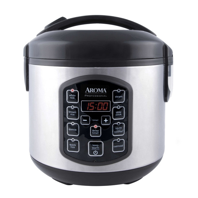 MIRAMA ENTERPRISES, INC. ARC-954SBD Aroma ARC-954SBD 8-Cup Digital Rice Cooker, Silver