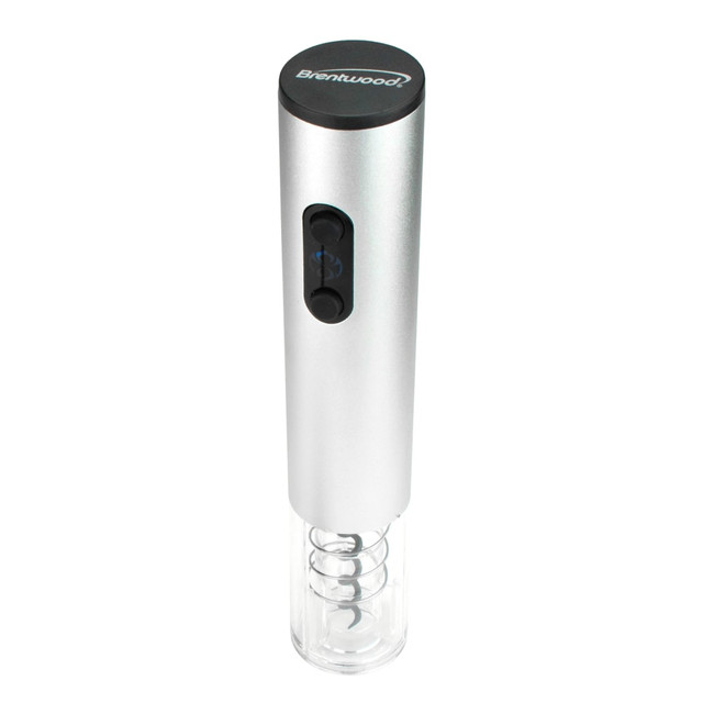 BRENTWOOD APPLIANCES, INC. 995115753M Brentwood Portable Electric Wine Bottle Opener, 10in, Silver