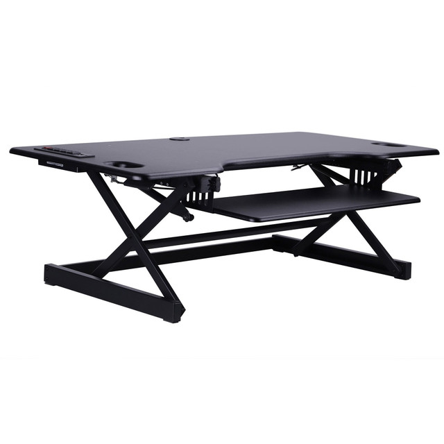 ROCELCO, INC Rocelco RDADRB46A  Sit/Stand Desk Riser, 20inH x 45-8/10inW x 23-8/10inD, Black