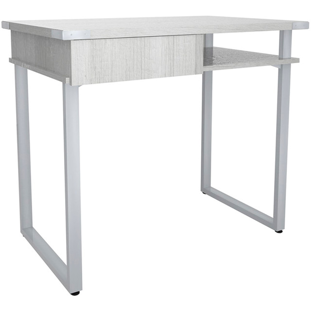 SAFCO PRODUCTS CO 5512WAH Safco Mirella SoHo 37inW Writing Desk With Drawer, White Ash SAFCO PRODUCTS CO 5512WAH Safco Mirella SoHo 37inW Writing Desk With Drawer, White Ash