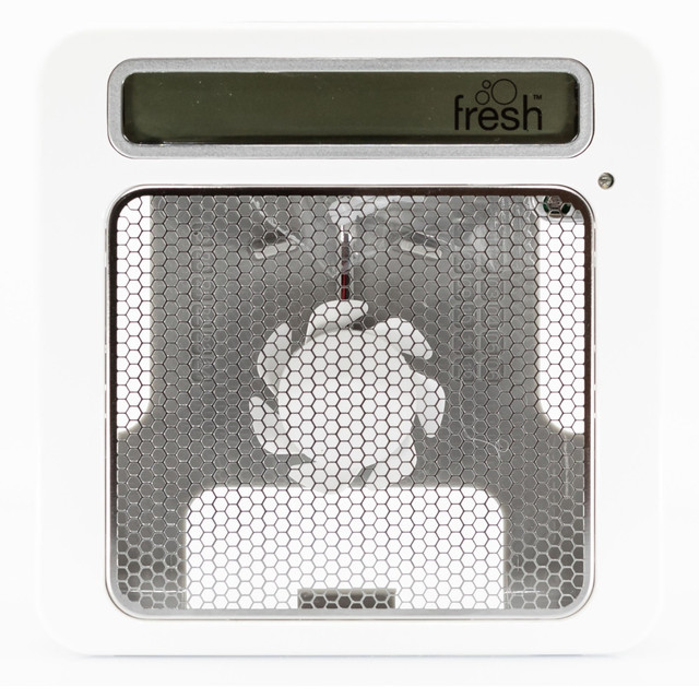 FRESH PRODUCTS LLC OFCAB-F-000I012M Fresh Products ourfresh Air Freshener Dispensers, 5-5/16inH x 1-5/8inW x 5-5/16inD, White/Gray, Pack Of 12 Dispensers