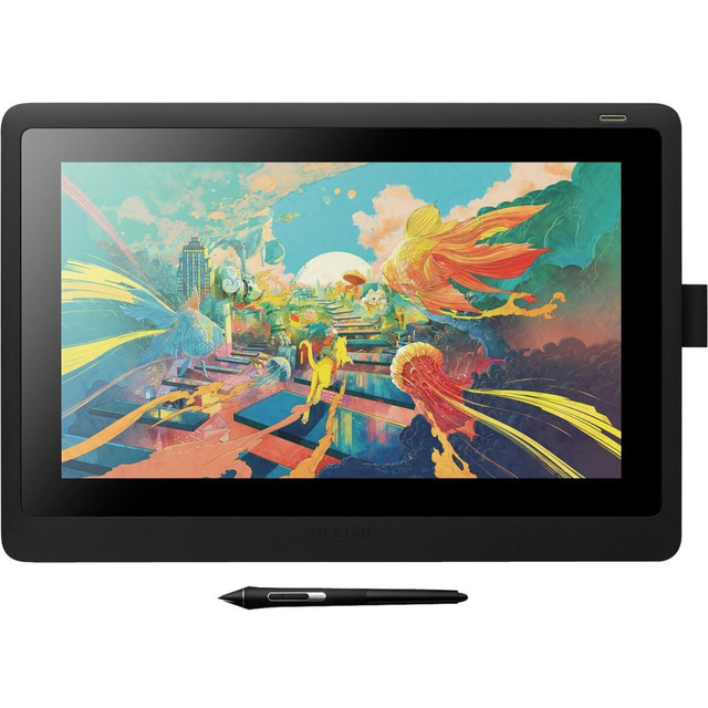 WACOM TECHNOLOGY CORPORATION Wacom DTK1660K0A  Cintiq 16 Pen Display - Graphics Tablet - 15.6in LCD - 13.60in x 7.60in - Full HD Cable - 16.7 Million Colors - 8192 Pressure Level - Pen - HDMI - PC, Mac - Black