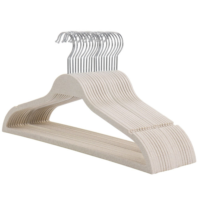 MEGAGOODS, INC. Elama 995117652M  Home Coat Hangers, Wheat, Pack Of 20 Hangers