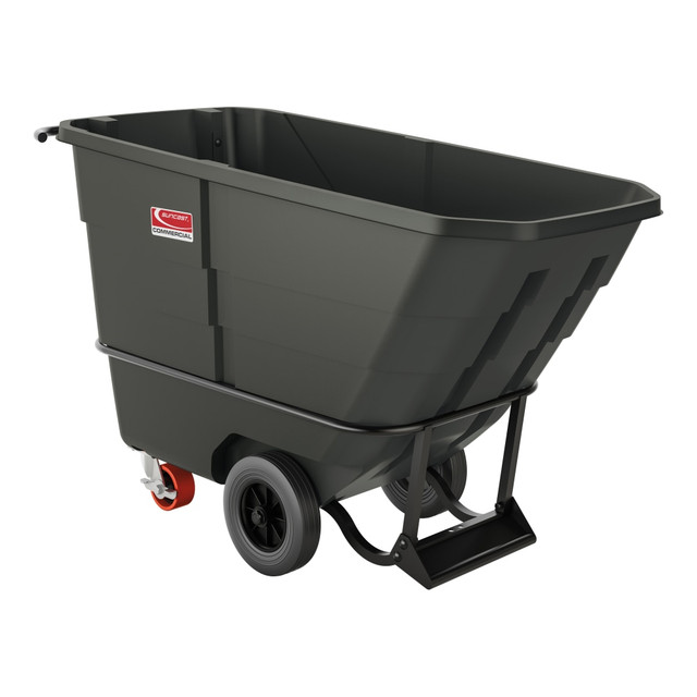 SUNCAST CORPORATION Suncast Commercial RMTTSD50  Tilt Truck, Standard Duty, 0.5 Cu Yd., 34-7/8inH x 27-3/4inW x 59-1/8inD, Black