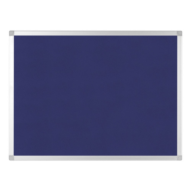 BI-SILQUE VISUAL COMM.PROD. Bi-silque FA05439214 Bi silque Ayda Bulletin Board, 36in x 48in, Aluminum Frame With Blue/Silver Finish