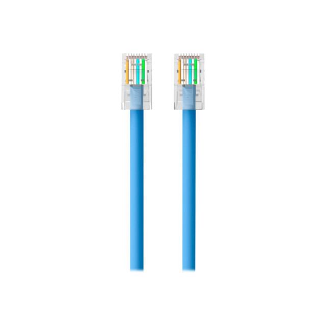 BELKIN, INC. A3L980-07-BLU Belkin 7ft CAT6 Ethernet Patch Cable, RJ45, M/M, Blue - Patch cable - RJ-45 (M) to RJ-45 (M) - 7 ft - UTP - CAT 6 - stranded - blue