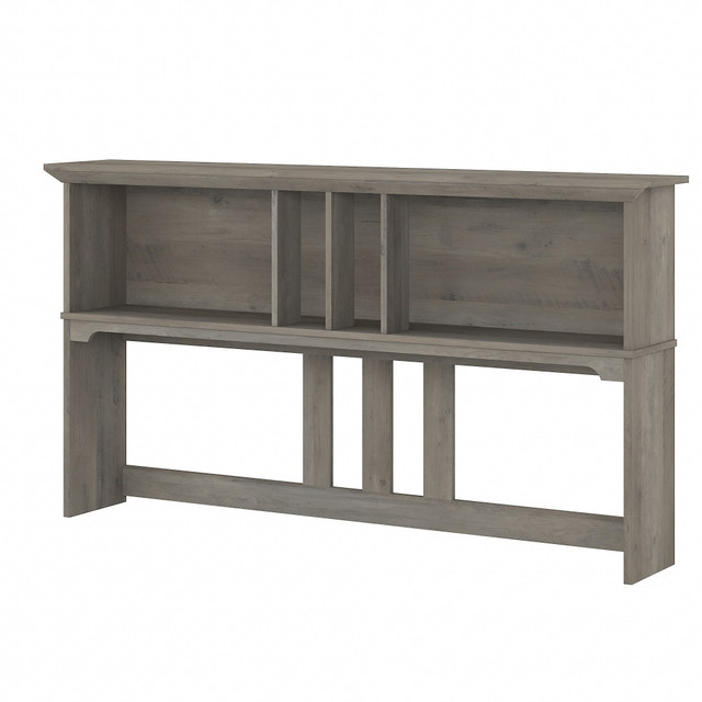 BUSH INDUSTRIES INC. SAH160DG-03 Bush Furniture Salinas 60inW Hutch For L-Shaped Desk, Driftwood Gray, Standard Delivery BUSH INDUSTRIES INC. SAH160DG-03 Bush Furniture Salinas 60inW Hutch For L-Shaped Desk, Driftwood Gray, Standard Delivery