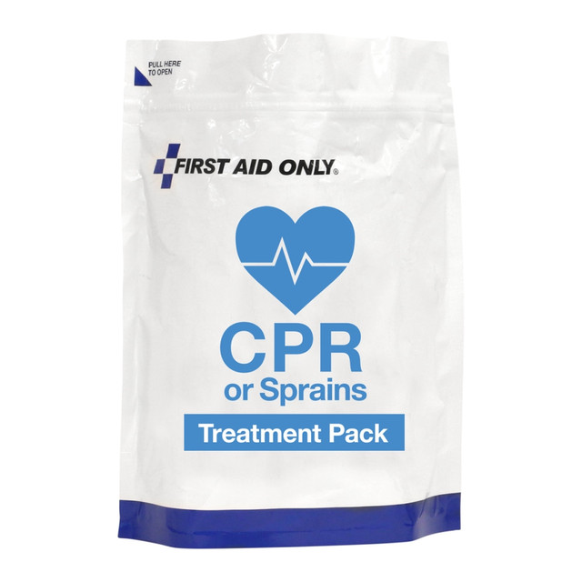 FIRST AID ONLY, INC. First Aid Only 91165  CPR & Sprains Treatment Pack Refill, White