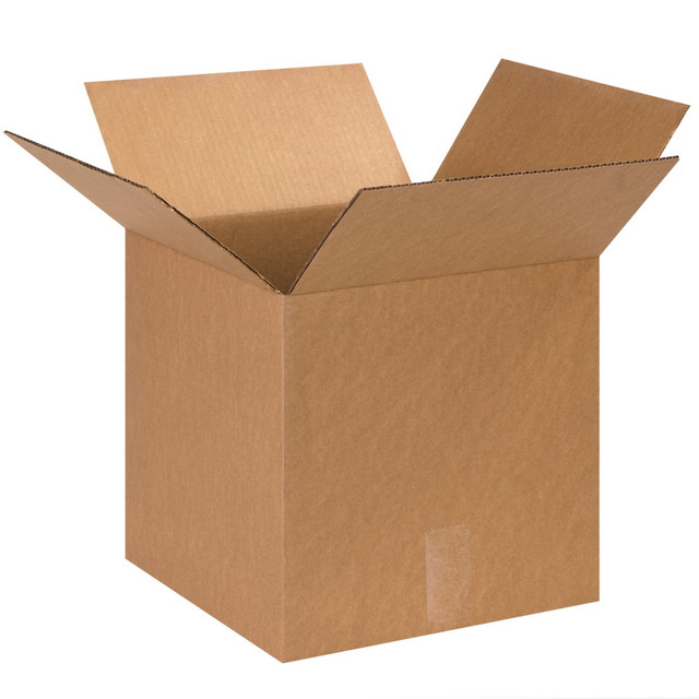 B O X MANAGEMENT, INC. 131313 Partners Brand Corrugated Cube Boxes, 13inL x 13inW x 13inH, Kraft, Pack Of 25