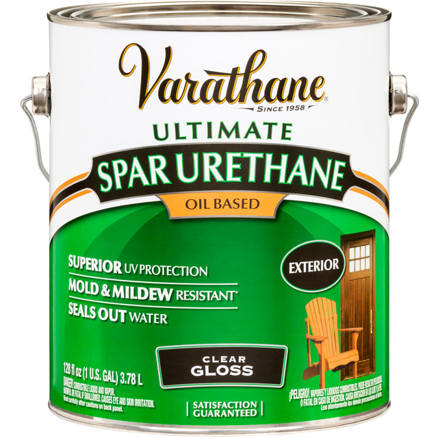 THE FLECTO COMPANY INC. 9232 Varathane Ultimate Oil-Based Spar Urethane, 350 VOC, 1 Gallon, Clear Gloss, Pack Of 2 Cans THE FLECTO COMPANY INC. 9232 Varathane Ultimate Oil-Based Spar Urethane, 350 VOC, 1 Gallon, Clear Gloss, Pack Of 2 Cans