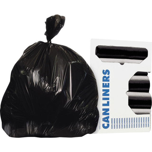 HERITAGE TRAVELWARE LTD H8053PKRC1 Heritage Accufit Can Liners, 55 Gallon, 0.9 Mil, Black, Box Of 50 HERITAGE TRAVELWARE LTD H8053PKRC1 Heritage Accufit Can Liners, 55 Gallon, 0.9 Mil, Black, Box Of 50