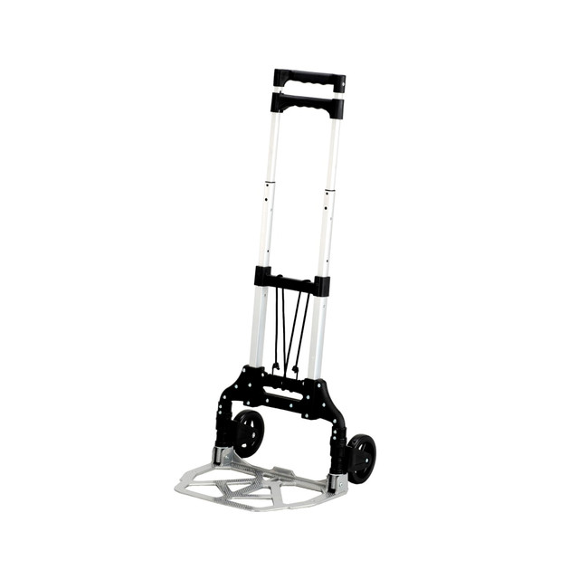 SAFCO PRODUCTS CO 4049NC Safco Stow & Go Cart Lightweight Hand Truck, 110 Lb. Capacity, 5in Wheels, Gray SAFCO PRODUCTS CO 4049NC Safco Stow & Go Cart Lightweight Hand Truck, 110 Lb. Capacity, 5in Wheels, Gray