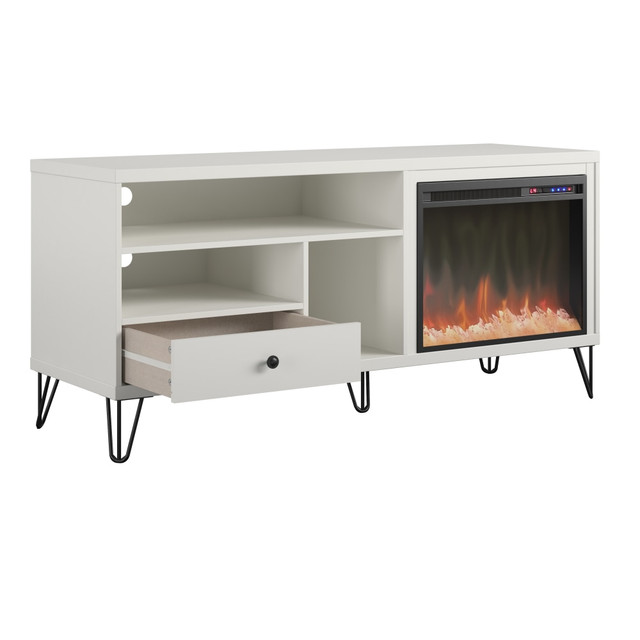 AMERIWOOD INDUSTRIES, INC. 2027013COM Ameriwood Home Owen Fireplace TV Stand For 65in TVs, White