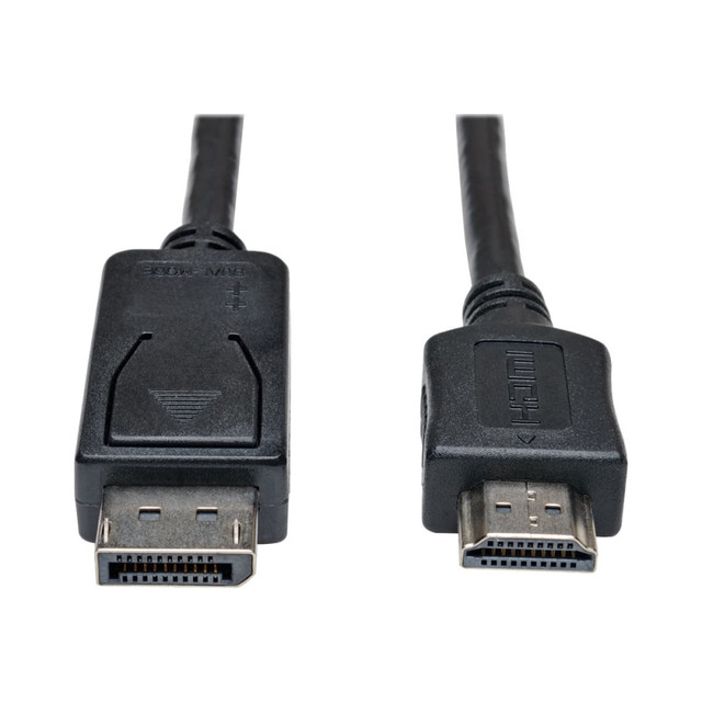 TRIPP LITE P582-006 Eaton Tripp Lite Series DisplayPort to HDMI Adapter Cable (M/M), 6 ft. (1.8 m) - Adapter cable - DisplayPort male to HDMI male - 6 ft - black
