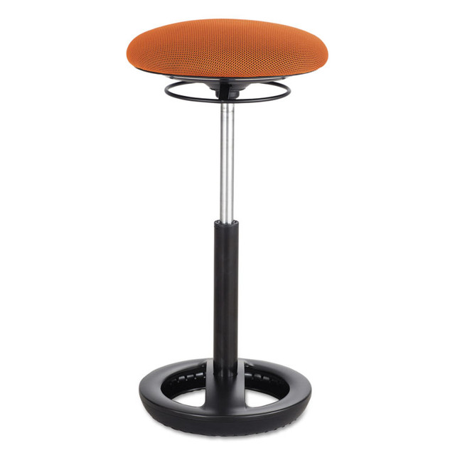 SAFCO PRODUCTS 3001OR Twixt Extended-Height Ergonomic Chair, Supports Up to 250 lb, 22" to 32" Seat Height, Orange Seat, Black Base