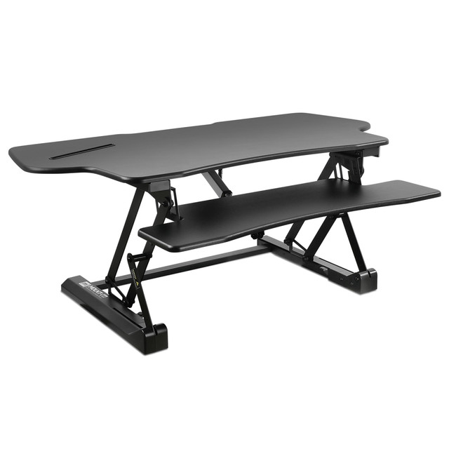 TRANSFORM PARTNERS LLC MI-7962 Mount-It! MI-7962 Electric Standing Desk Riser, 6inH x 50inW x 9inD, Black TRANSFORM PARTNERS LLC MI-7962 Mount-It! MI-7962 Electric Standing Desk Riser, 6inH x 50inW x 9inD, Black