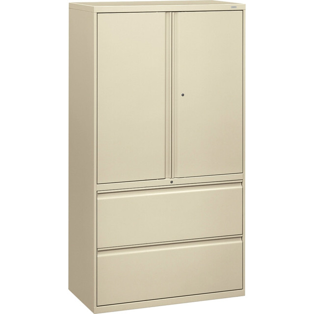 HNI CORPORATION 885LSL HON 800 Series Storage Cabinet With Lateral File, 36in Wide, Putty HNI CORPORATION 885LSL HON 800 Series Storage Cabinet With Lateral File, 36in Wide, Putty