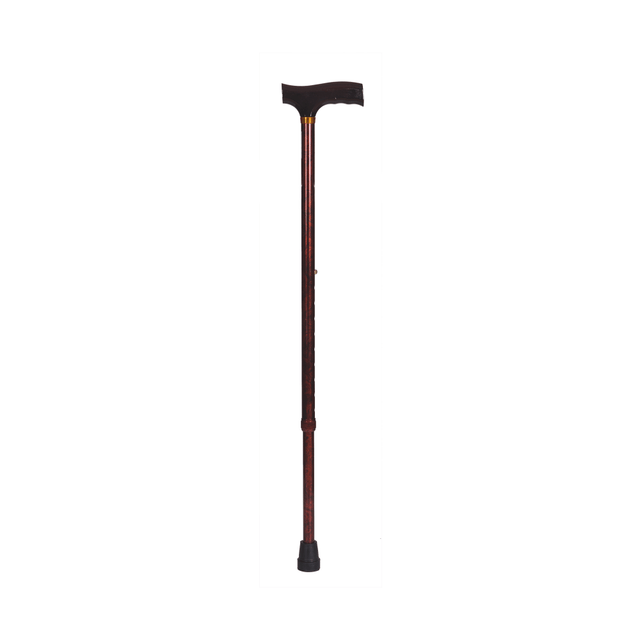 MABIS HEALTHCARE, INC. 502-1351-9914 DMI Adjustable Derby-Top Handle Aluminum Walking Cane, 31in - 40in, Wood Grain