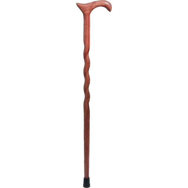 BRAZOS WALKING STICKS 502-3000-0051 Twisted Oak Walking Cane With Derby Handle, 34in, Red BRAZOS WALKING STICKS 502-3000-0051 Twisted Oak Walking Cane With Derby Handle, 34in, Red