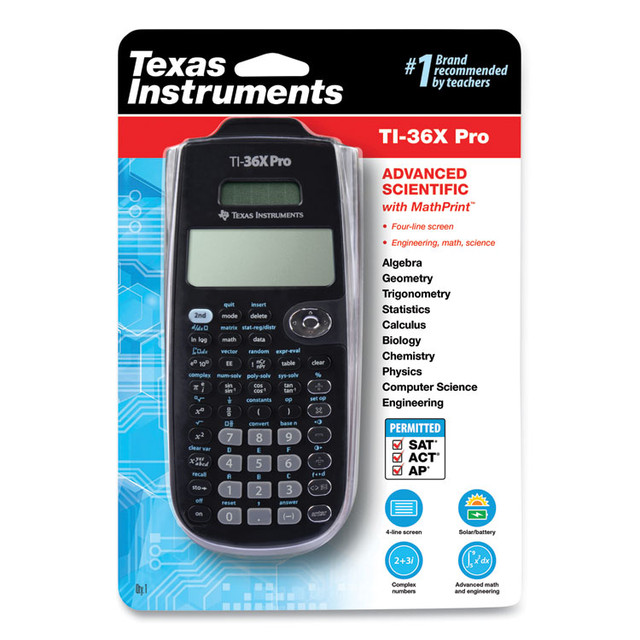 TEXAS INSTRUMENTS TI36XPRO TI-36X Pro Scientific Calculator, 16-Digit LCD