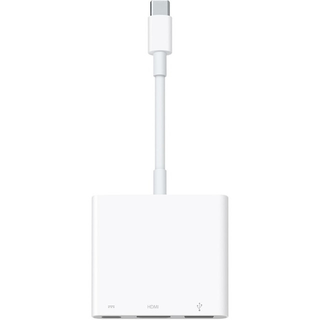 APPLE, INC. MUF82AM/A Apple USB-C Digital AV Multiport Adapter - 1 Pack - 1 x Type C USB Male - 1 x HDMI Digital Audio/Video Female, 1 x Type A USB Female, 1 x Type C USB Female - 3840 x 2160 Supported