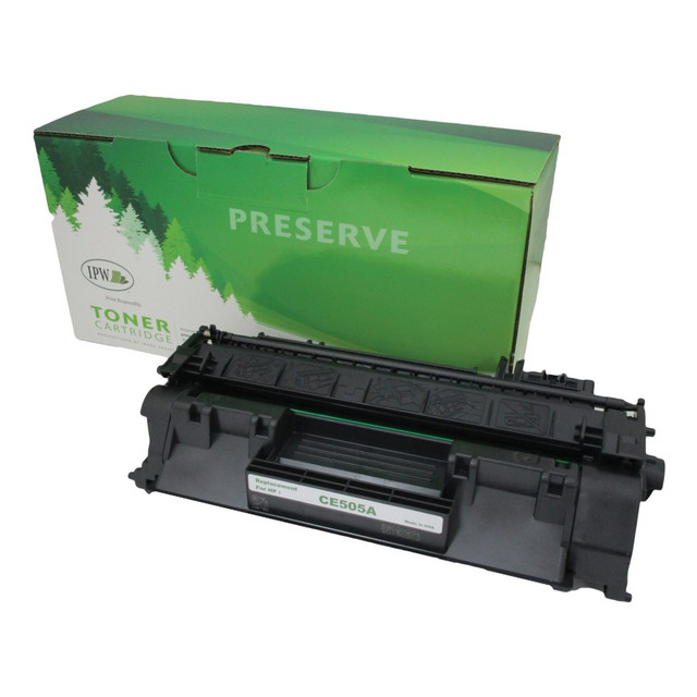 IMAGE PROJECTIONS WEST, INC. 845-05A-ODP IPW Preserve Remanufactured Black Toner Cartridge Replacement For HP 05A, CE505A, 845-05A-ODP