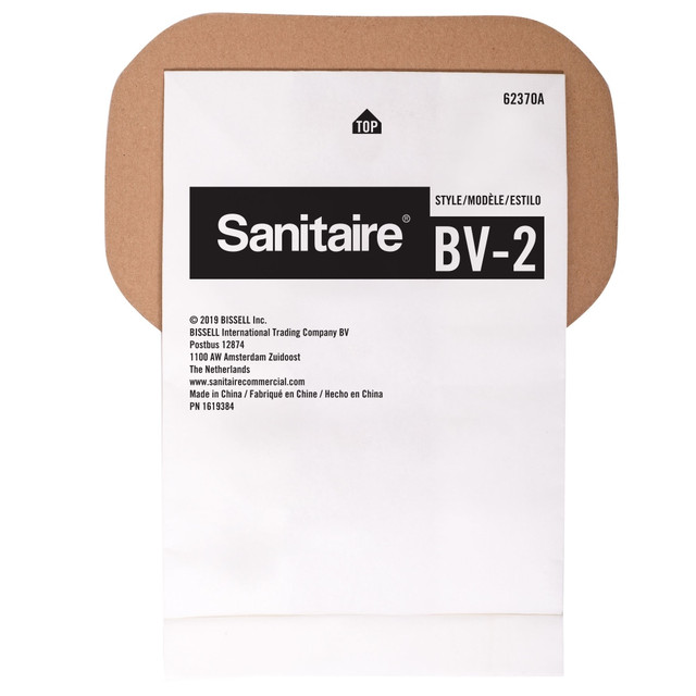 ELECTROLUX 62370A Sanitaire BV-2 Premium Paper Vacuum Bags, 6-Quart, White, Pack Of 5 Bags ELECTROLUX 62370A Sanitaire BV-2 Premium Paper Vacuum Bags, 6-Quart, White, Pack Of 5 Bags