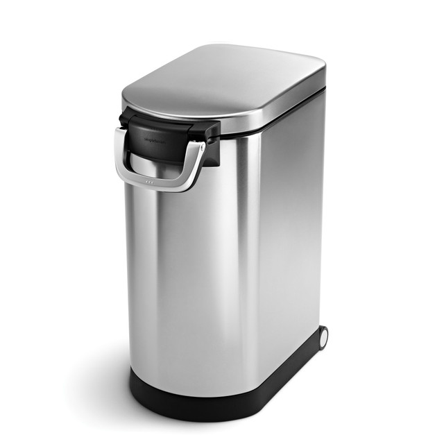 SIMPLEHUMAN LLC CW1886 simplehuman Pet Food Can, 560 Oz, Brushed Silver