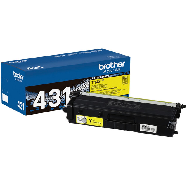 BROTHER INTL CORP TN431Y Brother TN-431 Yellow Toner Cartridge, TN-431Y