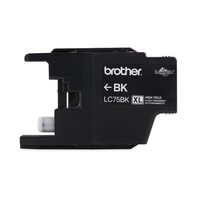 BROTHER INTL. CORP. LC75BK LC75BK Innobella High-Yield Ink, 600 Page-Yield, Black