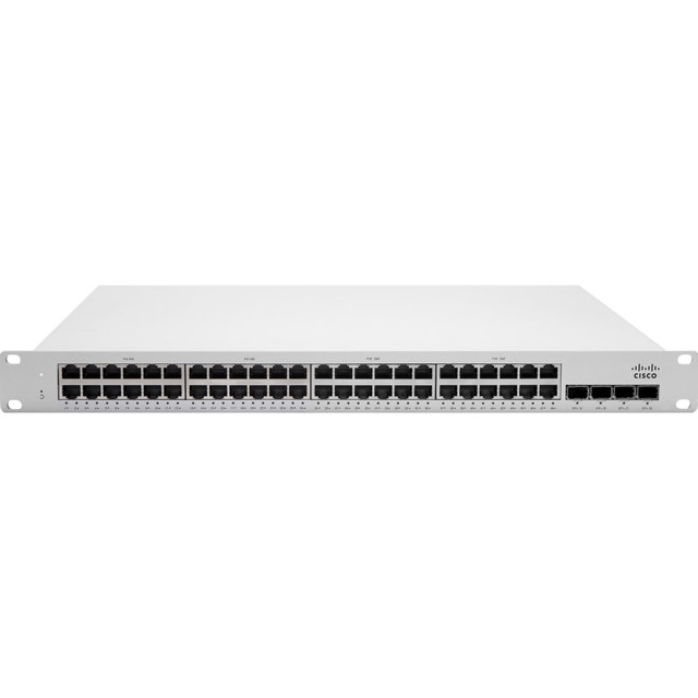 CISCO MS225-48-HW Meraki MS225-48 Ethernet Switch - 48 Ports - Manageable - Gigabit Ethernet, 10 Gigabit Ethernet - 10/100/1000Base-T, 10GBase-X - 3 Layer Supported - Modular - Power Supply - Twisted Pair, Optical Fiber CISCO MS225-48-HW Meraki MS225-48 Ethernet Switch - 48 Ports - Manageable - Gigabit Ethernet, 10 Gigabit Ethernet - 10/100/1000Base-T, 10GBase-X - 3 Layer Supported - Modular - Power Supply - Twisted Pair, Optical Fiber